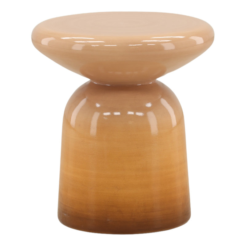 Table d'appoint ronde 16,6 po Marcellus, Dégradé orange