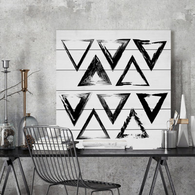 Interlocking - No Frame Print on Wood