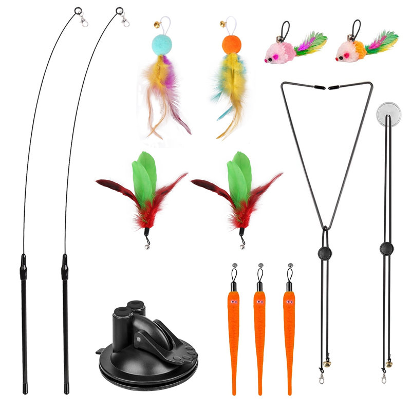 36.22'' H Steel Cat Wand Toy