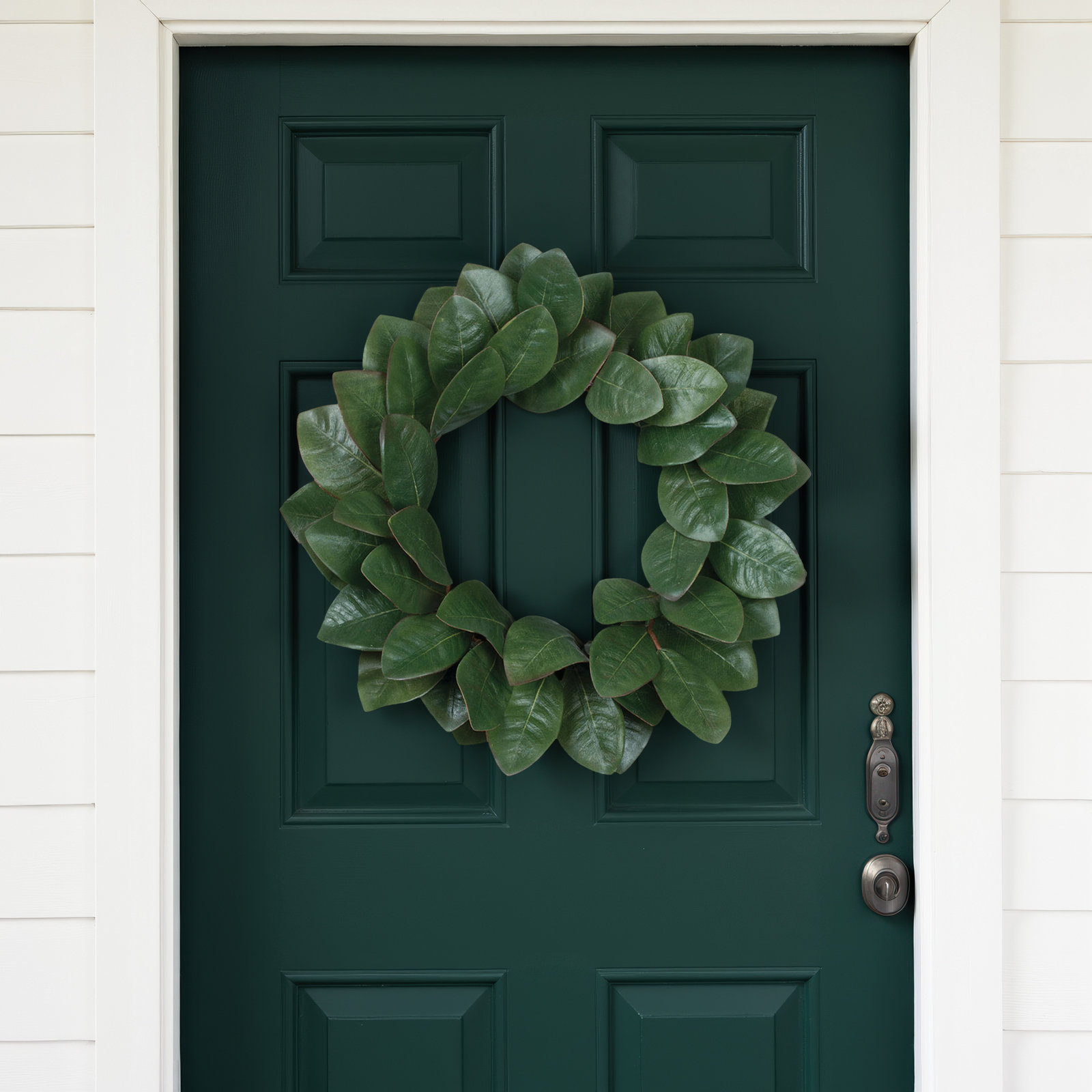 20" Diane Artificial Magnolia Leaf Wreath