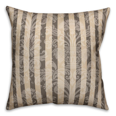 Spooky Pattern I Striped Reversible Throw Pillow