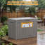 Boîte de livraison verrouillable 50 gallons - Rangement en résine résistant aux intempéries pour porche et patio-134476998