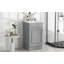 18" Bathroom Vanity With Sink, Vanity Cabinet With Door Shelf And Adjustable Shelf, Grey-702418296