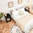 Wooden Nightstand with Drawer Cabinet End Side Table Raised Top, Set of 2-843225084