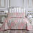 American Traditional Cotton Blend Quilted Floral Quilt-1768766906-1768766907