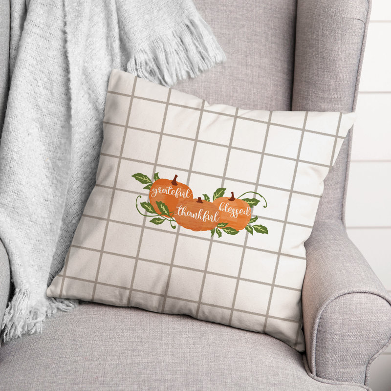 Plaid Throw Pillow, 20" x 20"