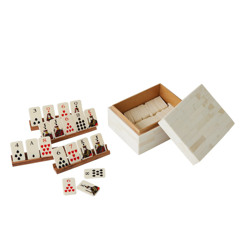 Boxed Bone Card Set