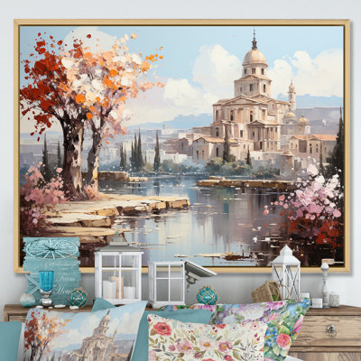 «Springtime Roman Empire Landscape 3», art mural Italie