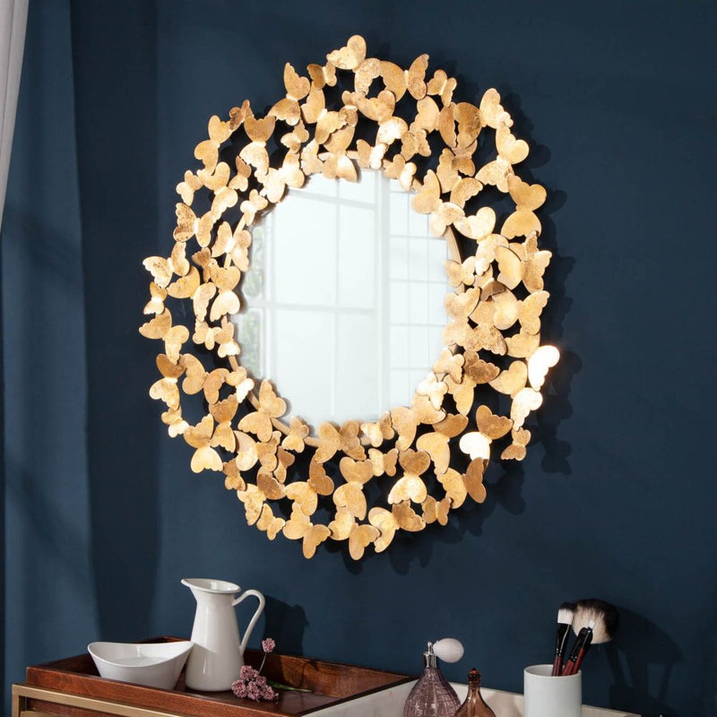 Aureo Metal Circle Wall Mirror