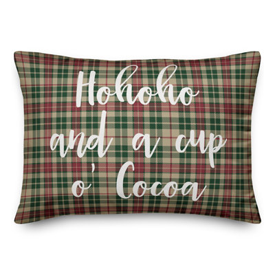  Coussin Hohoho and a Cup O 'Cocoa in Tartan