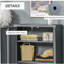 Organisateur de rangement industriel en acier HOMcom gris