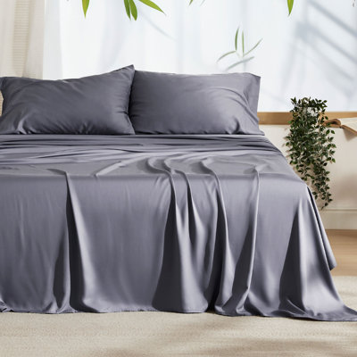 Bedsure Cooling Sheets Rayon Derived from Bamboo, Breathable & Soft Sheet Set, Deep Pocket Up to 16