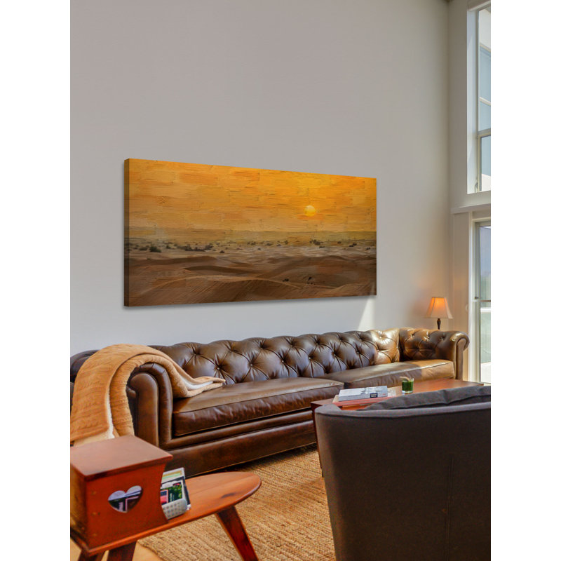 «Tarfaya» par Parvez Taj, reproduction d'art sur toile tendue, H 18 po x l 36 po
