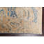 Tapis décoratif en laine de conception unique noué à la main New Age Khotan bleu/beige 8 pi 4 po x 10 pi 1 po