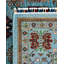Tapis unique noué à la main Tribal - bleu clair, 8 pi 9 po x 12 pi 0 po Tribal