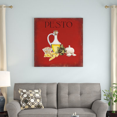 «Italian Cuisine II» par Marco Fabiano, reproduction d'art sur toile non encadrée