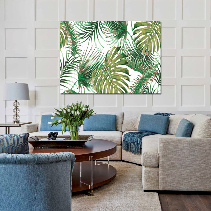 Palm Beachy Painting, Rectangle - 20" H x 16" W x 2.5" D