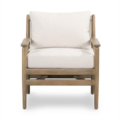 Chaise de patio avec coussins Baltzer
