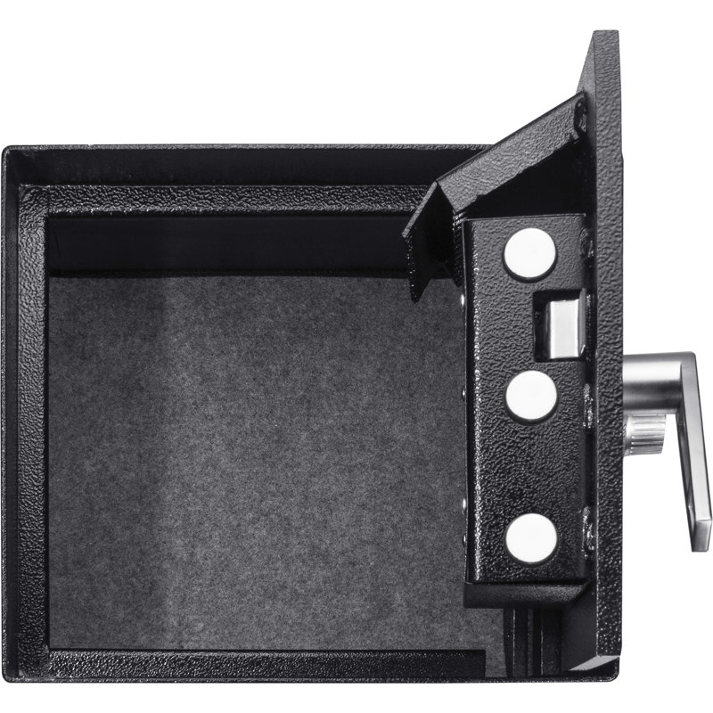 Barska Black Steel Combination Lock Floor Safe with Protective Mat