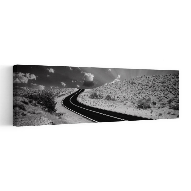 Route, Las Vegas, Nevada, États-Unis, paysage contemporain abstrait, art mural, H 20 po x l 60 po