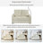 53.9" Modern Loveseat Pull-out Sofa Bed with Adjustable Backrest, Two Cup Holders , a Phone Holder, Three Charging Ports and Side Storage Pockets for Living Room, Beige-1692275847