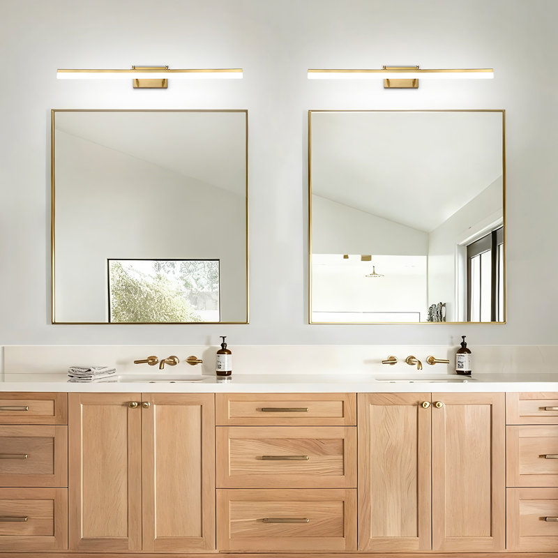 Barre d'éclairage à DEL à intensité variable pour meuble-lavabo, 5500K, 31,89 po de largeur, Bronze