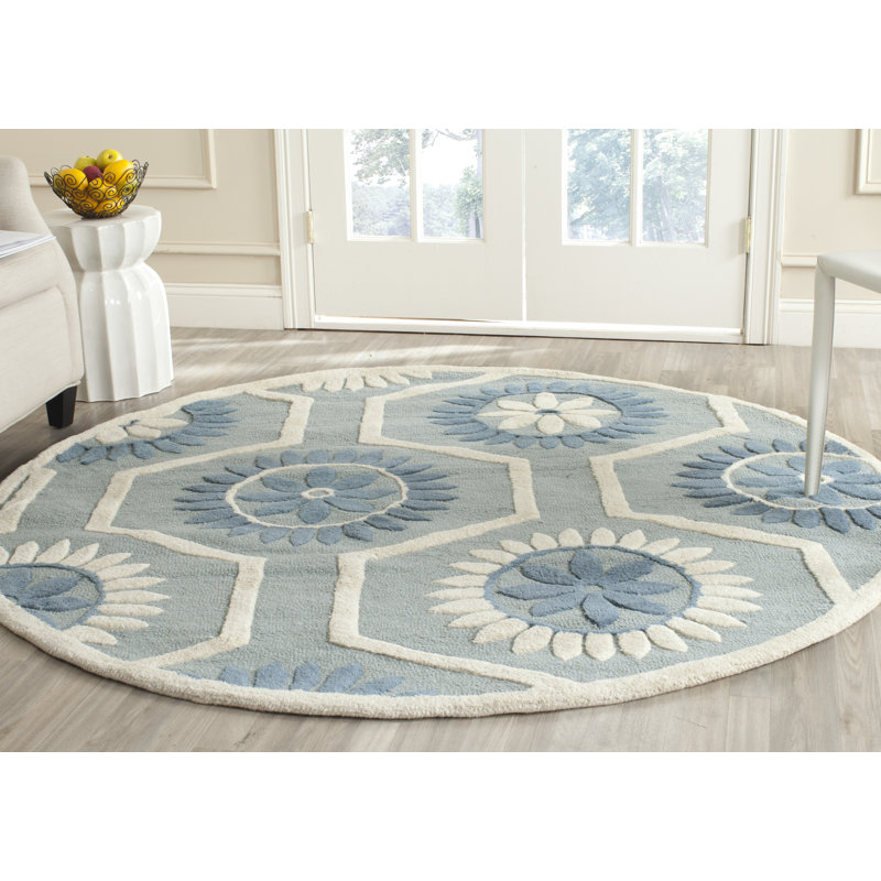 Tapis en laine touffeté à la main Cannen, Rond 6 pi