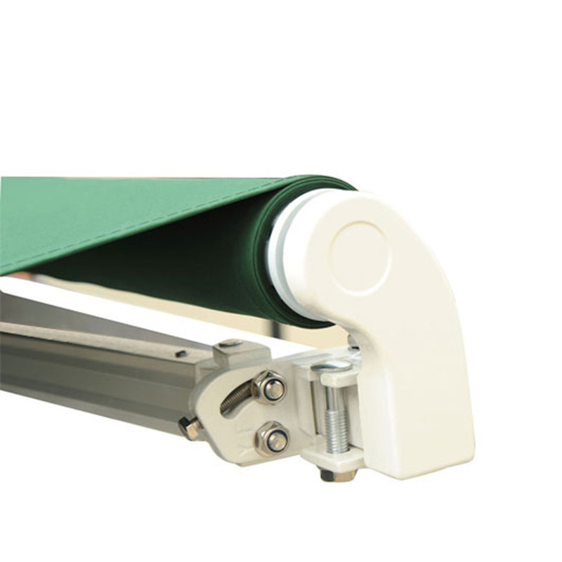 Dakota Fields Fabric Cover Retractable Patio Awning, Green, 250cm W x 200cm D