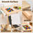 Toddler Activity Table with 2 Removable Sensory Bins, Double-Sided Tabletops, Drawing Paper Roll and Holder, Wooden Kids Play Table