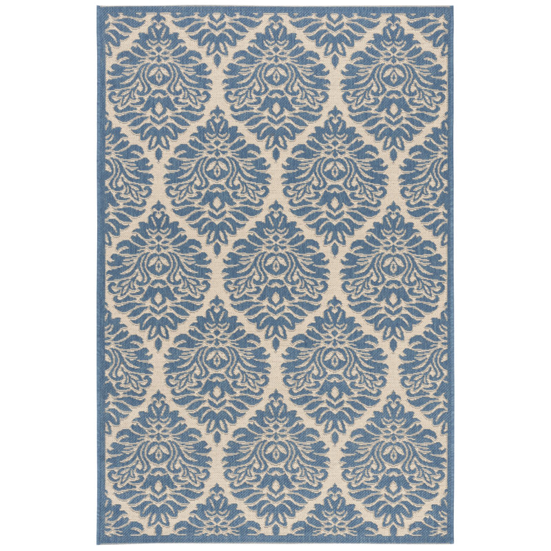 Frankee Performance Ikat Indoor/Outdoor Area Rug, Rectangle 4' x 6'