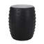 Table d'appoint en béton, aspect moderne, portable et noir mat, H 18,4 po, touche café légère, fabrication, 15,39 po x 15,39 po