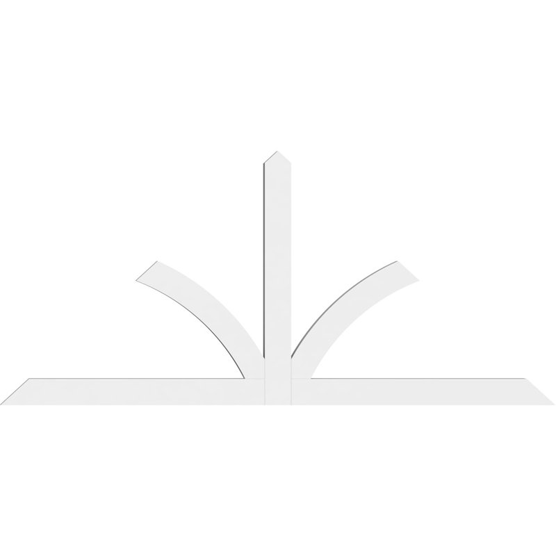 Support pour pignon en PVC de qualité architecturale Richland, H 38,5 po x l 84 po (pas: 11/12), P 2 po x F 4 po