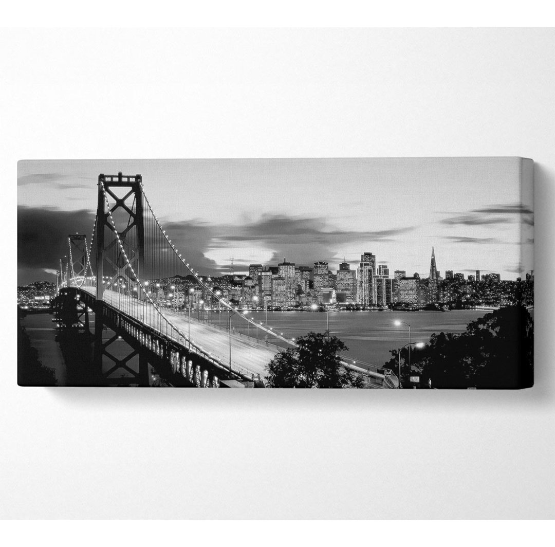 New York City von der Brooklyn Bridge B N W - Druck