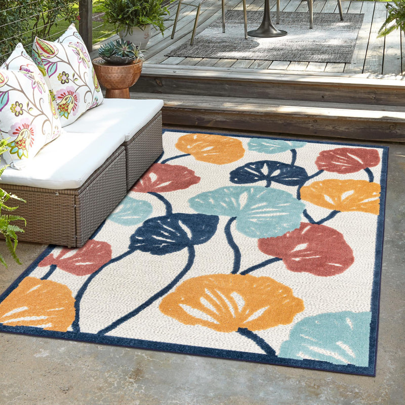 Tapis intérieur / extérieur Mashpee, Rectangle 9 pi x 12 pi 2 po