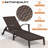 Outdoor Lounge Chairs Set Of 2 With 6 Adjustable Position Backrest 115-180° For Poolside, Backyard, Lawn, Deck-356319089