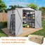 Rangement en métal durable pour les outils de jardin