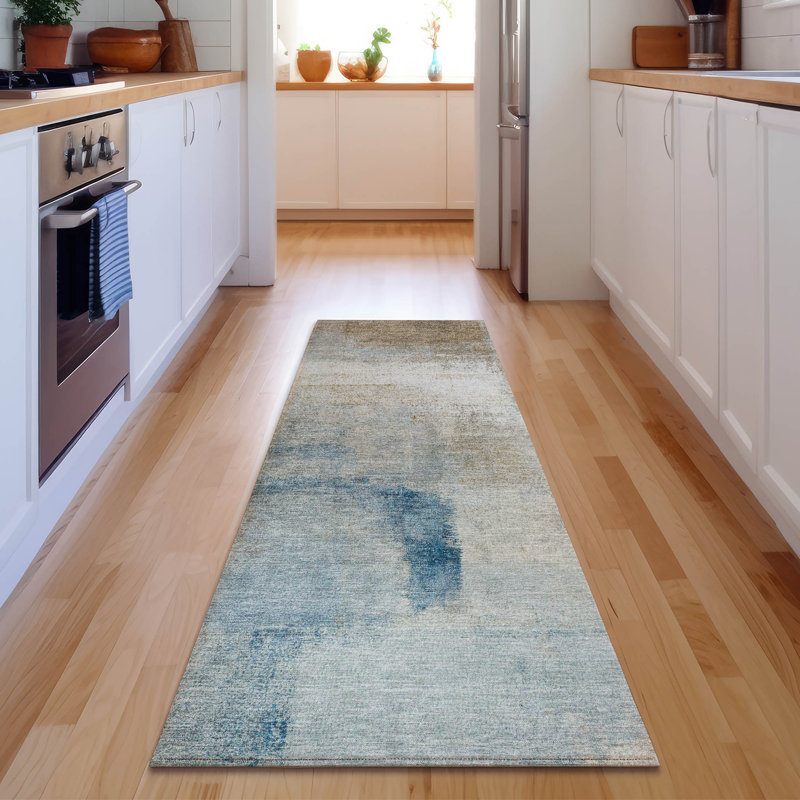 Premium Machine Washable Prisco Taupe Rug, Runner 2'3" x 7'6"