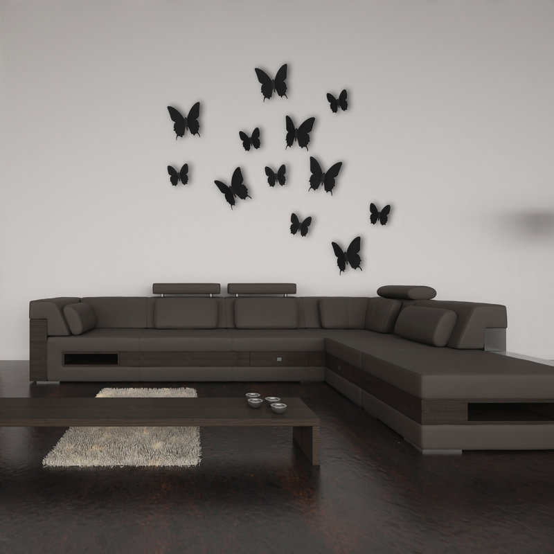 Non-Wall Damaging Wall Decal, Black, 1 Pack