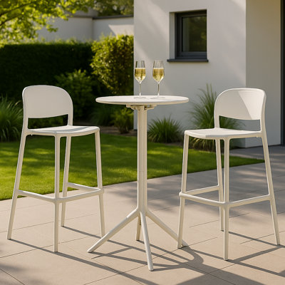  Tabouret de bar Siena, crème 2PK
