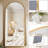 Aluminum Frame Arched Shatterproof Full Length Mirror -485034043-499442335