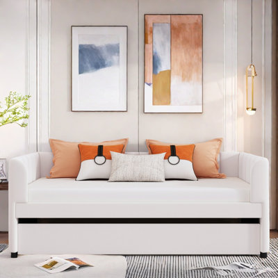 Roderik Upholstered Daybed with Ergonomic Design Backrest by Mercer41