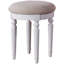 Ensemble de meuble-lavabo de chambre à coucher contemporain avec tiroirs de tabouret à miroir pliables de couleur blanche-2082824426