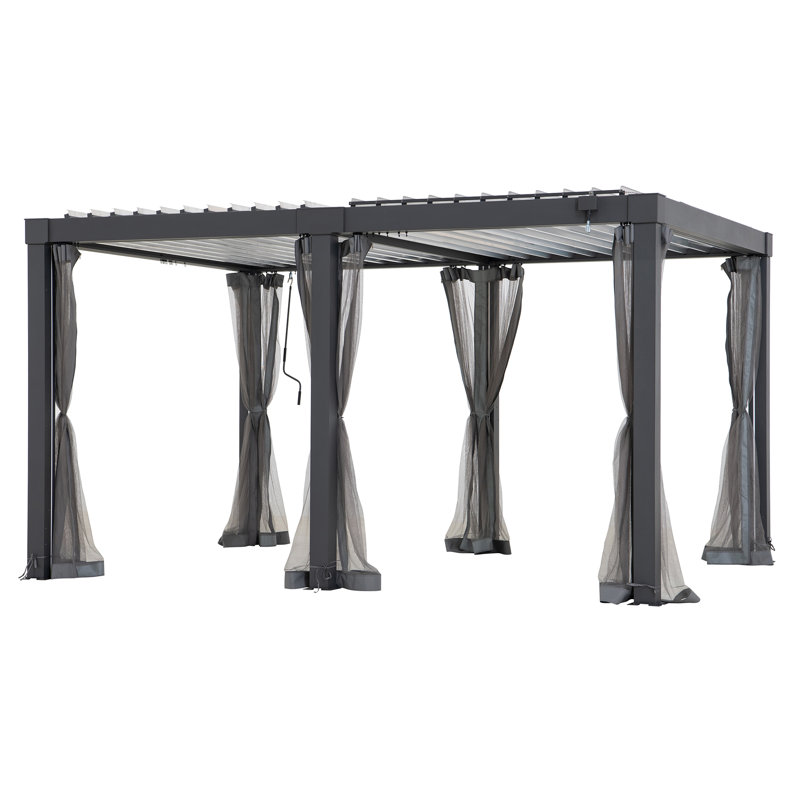 Net for cedar wood Gazebo 395cm x 395cm, 243cm H x 210cm W x 3cm D