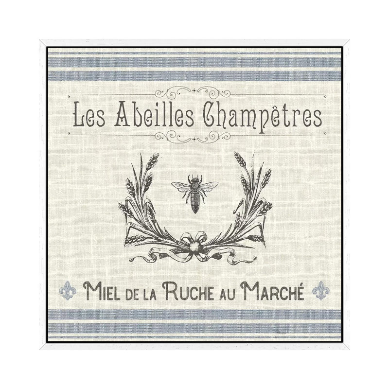 French Farmhouse III - Print on Canvas, 45.72 cm H x 45.72 cm W, White Framed