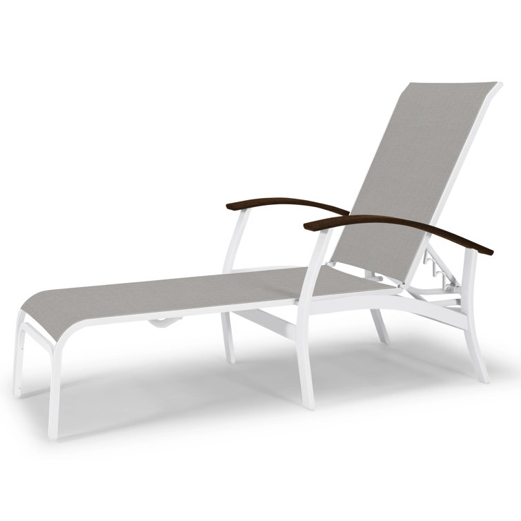 Askar Outdoor Rust-Resistant Metal Chaise Lounge