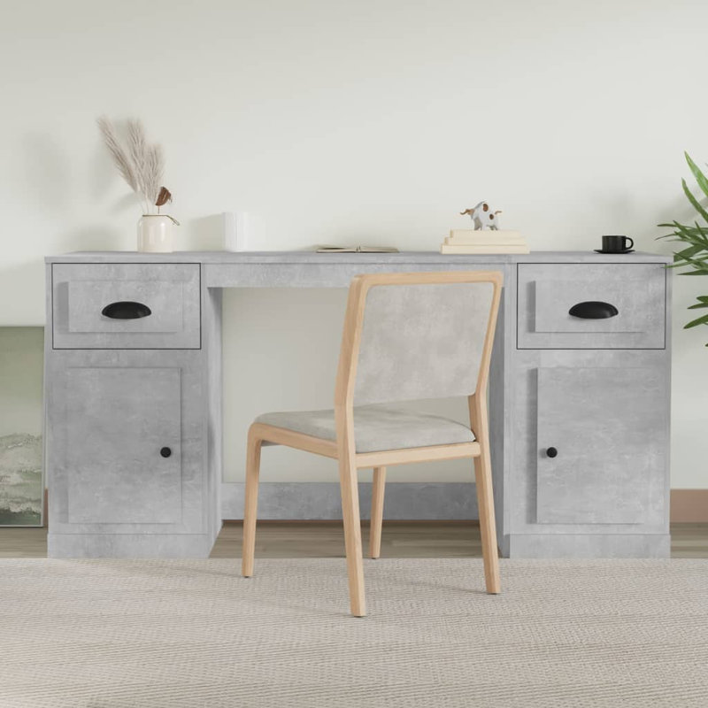 Eatontown Computer Desk, Concrete Grey