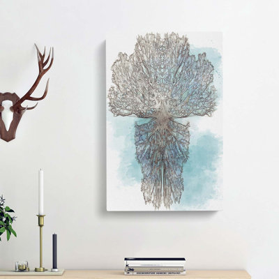 Roots Of The Tree In Abstract - Wrapped Canvas Print