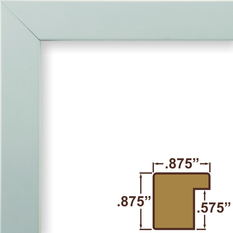 Cadre photo confetti 0,875 po Confetti, Bleu clair, L 8 po x H 10 po avec passe-partout l 5 po x H 7 p