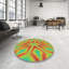 Tapis vert/orange à motifs-1820445514