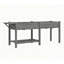 Lit de jardin surélevé spacieux, boîte de jardin surélevée en bois, avec table d'appoint, tablette inférieure, doublures de lit et trous de drainage-738638137